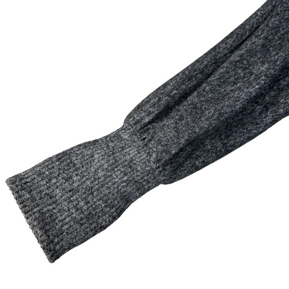 Saturday Sunday Anthropologie Medium Oversized Sweater V-Neck Long Sleeve Black - Picture 3 of 10